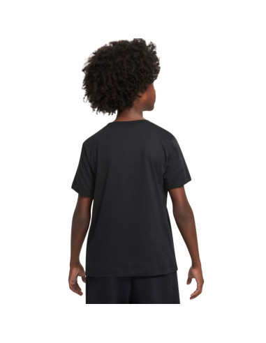 Koszulka dla dzieci nike sportswear czarna fz5177 010