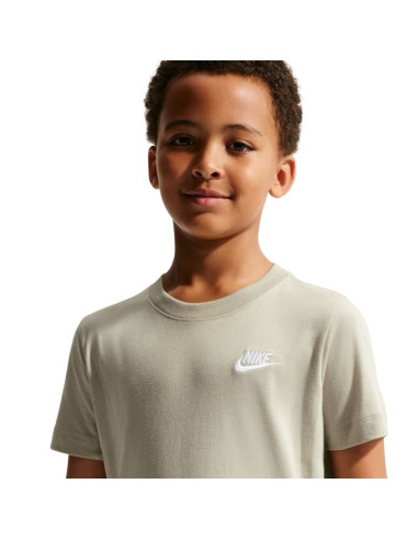 Koszulka dla dzieci nike sportswear zielona fz5177 304