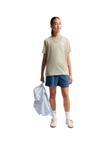 Koszulka dla dzieci nike sportswear zielona fz5177 304