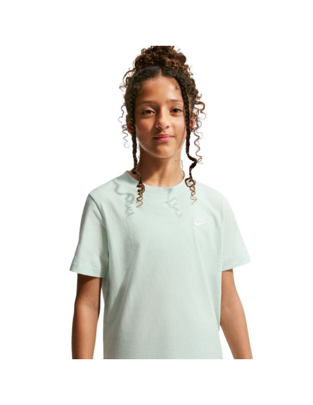 Koszulka dla dzieci nike sportswear miętowa fz5177 394
