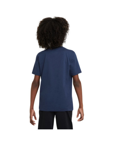 Koszulka dla dzieci nike sportswear granatowa fz5177 410