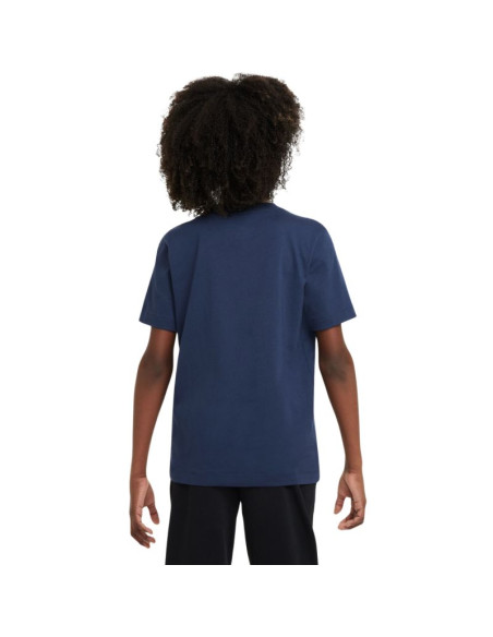 Koszulka dla dzieci nike sportswear granatowa fz5177 410