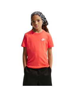 Koszulka dla dzieci nike sportswear pomarańczowa fz5177 842