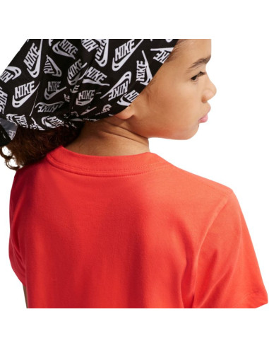 Koszulka dla dzieci nike sportswear pomarańczowa fz5177 842