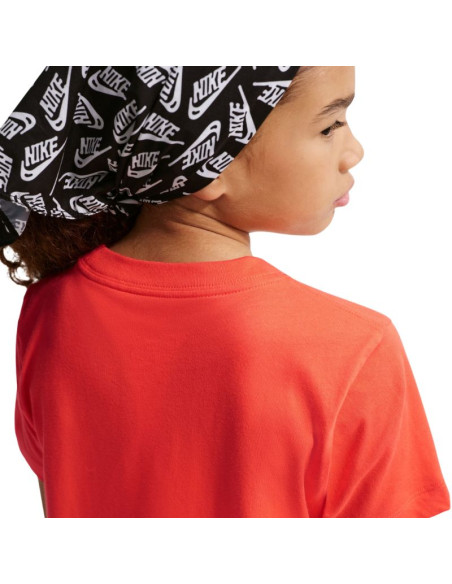 Koszulka dla dzieci nike sportswear pomarańczowa fz5177 842
