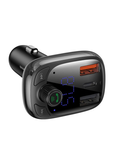 Transmiter bluetooth / ładowarka do samochodu baseus s-13 (overseas edition) - czarny