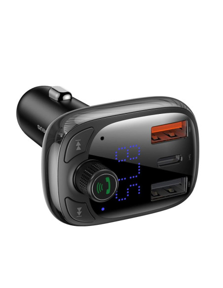 Transmiter bluetooth / ładowarka do samochodu baseus s-13 (overseas edition) - czarny