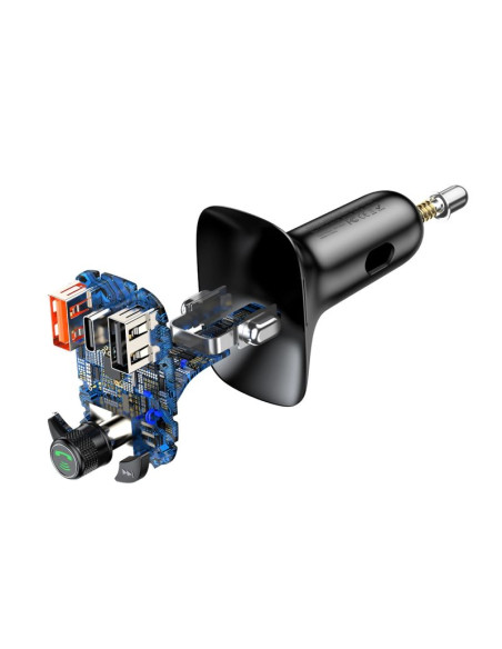 Transmiter bluetooth / ładowarka do samochodu baseus s-13 (overseas edition) - czarny