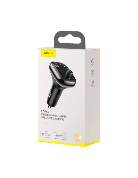Transmiter bluetooth / ładowarka do samochodu baseus s-13 (overseas edition) - czarny