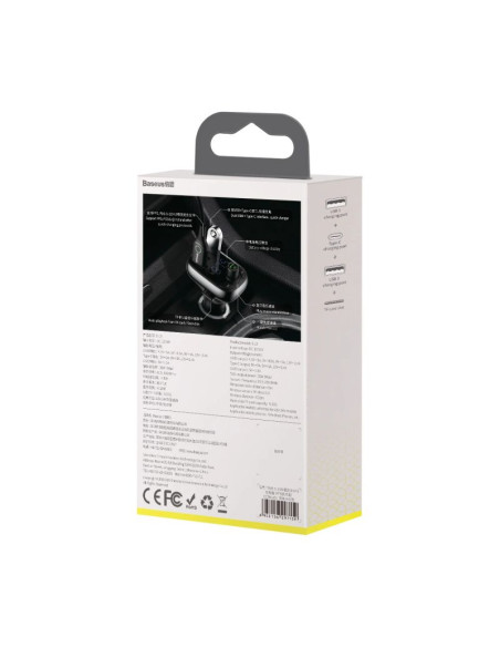 Transmiter bluetooth / ładowarka do samochodu baseus s-13 (overseas edition) - czarny