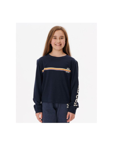 Koszulka rip curl melting wave long sleeve -girl granatowy