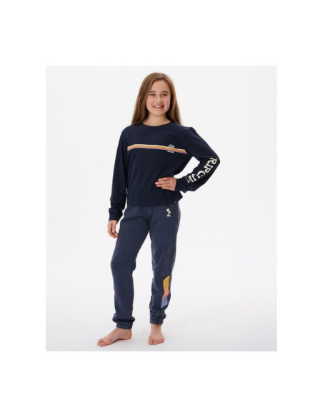 Koszulka rip curl melting wave long sleeve -girl granatowy