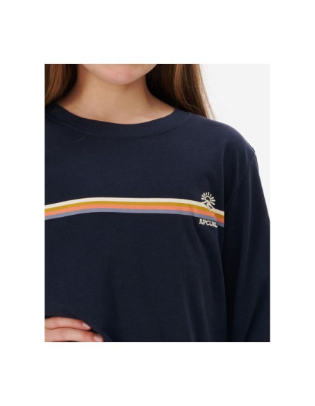 Koszulka rip curl melting wave long sleeve -girl granatowy