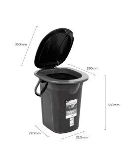 Greenblue toaleta turystyczna, czarno-granatowa gb320bb 2