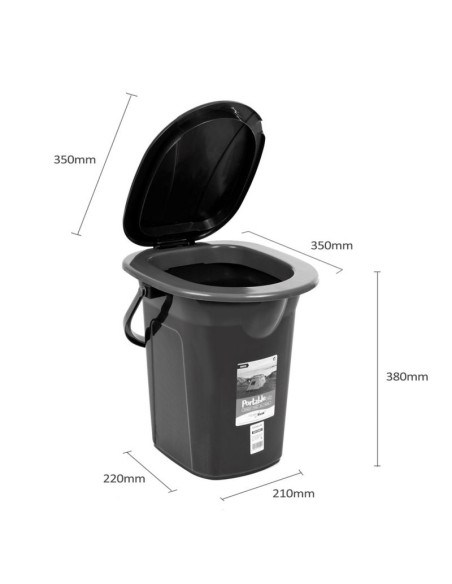 Greenblue toaleta turystyczna, czarno-granatowa gb320bb