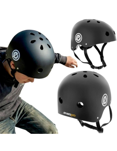 Kask skate katana czarny r.l enero pro
