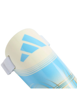 Ochraniacze piłkarskie dla dzieci adidas messi match biało-niebieskie kx4137 2