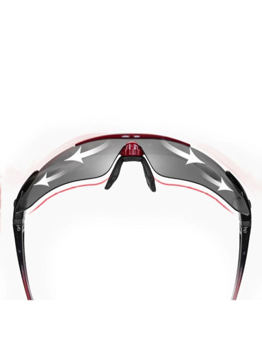 Okulary rowerowe rockbros 10001 polaryzujące - czarno-czerwone