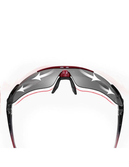 Okulary rowerowe rockbros 10001 polaryzujące - czarno-czerwone