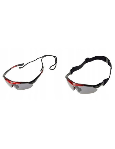 Okulary rowerowe rockbros 10001 polaryzujące - czarno-czerwone