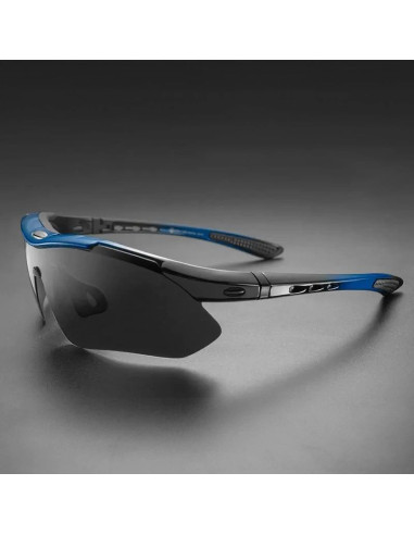 Okulary rowerowe rockbros 10007 polaryzujące - czarno-niebieskie