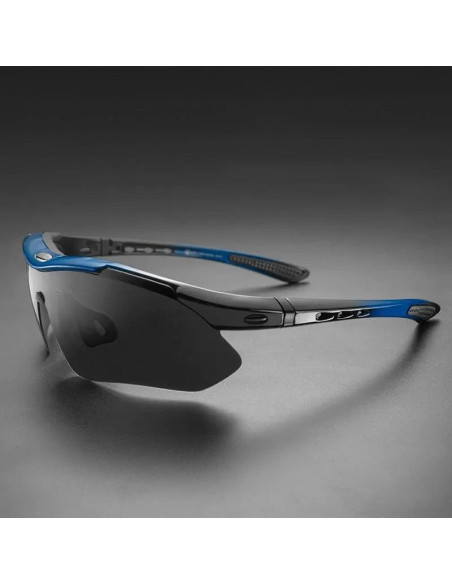 Okulary rowerowe rockbros 10007 polaryzujące - czarno-niebieskie