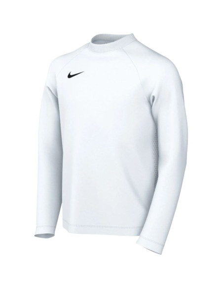 Koszulka dla dzieci nike dri-fit park viii longsleeve biała hv8239 100