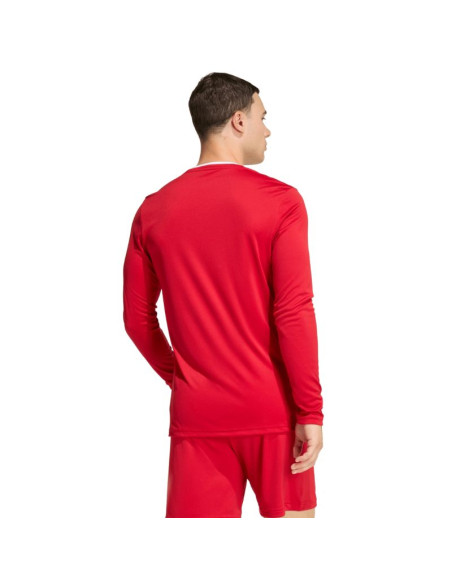 Koszulka męska adidas entrada 26 long sleeve jersey czerwona kf5847
