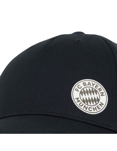 Czapka z daszkiem adidas fc bayern munich essentials czarna ia2335