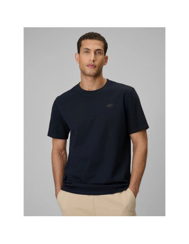 T-shirt regular gładki męski 4f 4frss26ttshm4087-31s