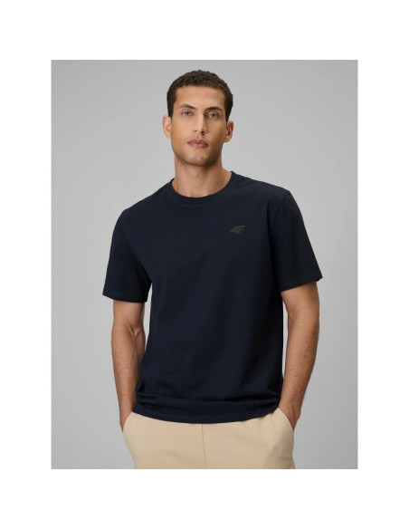 T-shirt regular gładki męski 4f 4frss26ttshm4087-31s