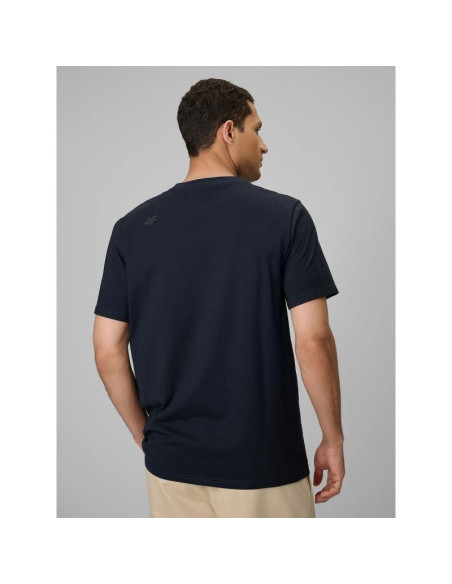 T-shirt regular gładki męski 4f 4frss26ttshm4087-31s