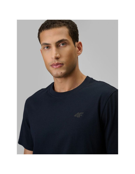 T-shirt regular gładki męski 4f 4frss26ttshm4087-31s