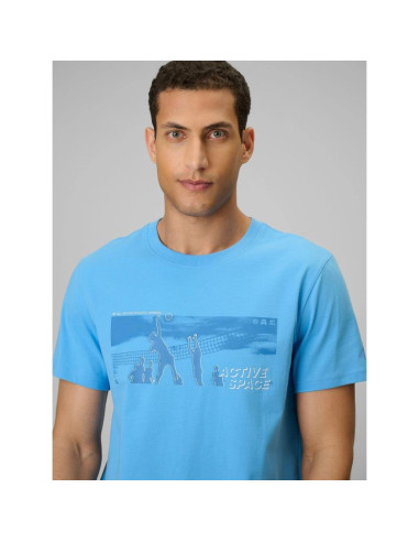 T-shirt reagular z nadrukiem męski 4f 4fwss26ttshm3035-33s