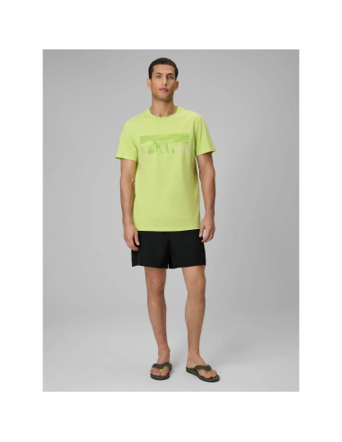 T-shirt reagular z nadrukiem męski 4f 4fwss26ttshm3035-42s