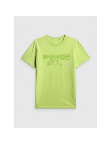 T-shirt reagular z nadrukiem męski 4f 4fwss26ttshm3035-42s