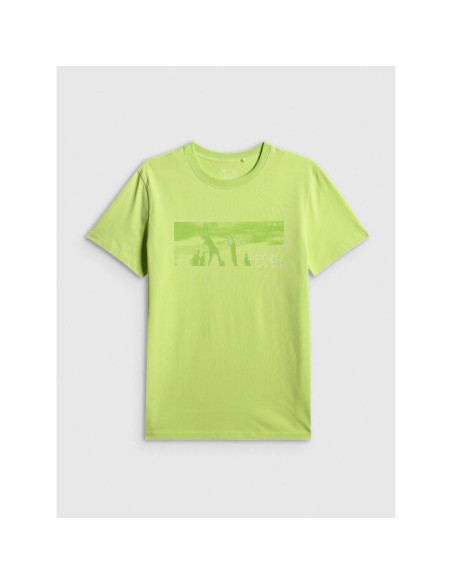 T-shirt reagular z nadrukiem męski 4f 4fwss26ttshm3035-42s