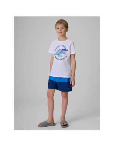Spodenki plażowe boardshorty chłopięce  4f 4fjwss26ubdsm203-31s