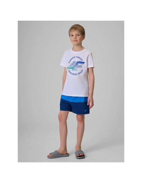 Spodenki plażowe boardshorty chłopięce  4f 4fjwss26ubdsm203-31s