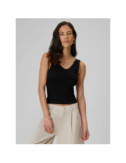 Top slim z prążkowanej dzianiny damsk 4f 4frss26tslef337-20s