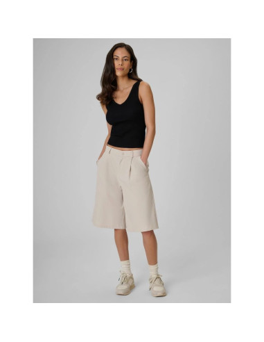 Top slim z prążkowanej dzianiny damsk 4f 4frss26tslef337-20s
