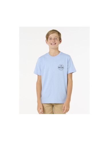 Koszulka dziecięca rip curl staple tee - boy niebieska