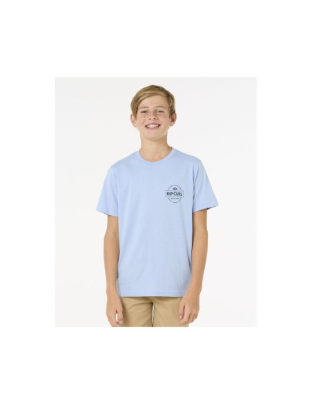 Koszulka dziecięca rip curl staple tee - boy niebieska