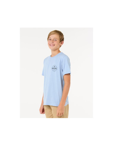 Koszulka dziecięca rip curl staple tee - boy niebieska