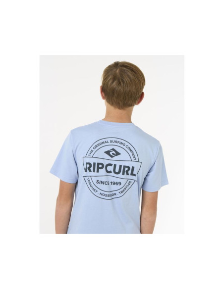 Koszulka dziecięca rip curl staple tee - boy niebieska