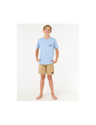 Koszulka dziecięca rip curl staple tee - boy niebieska