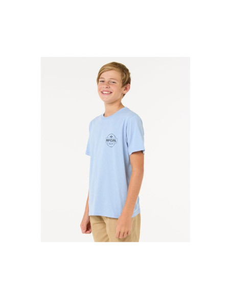 Koszulka dziecięca rip curl staple tee - boy niebieska
