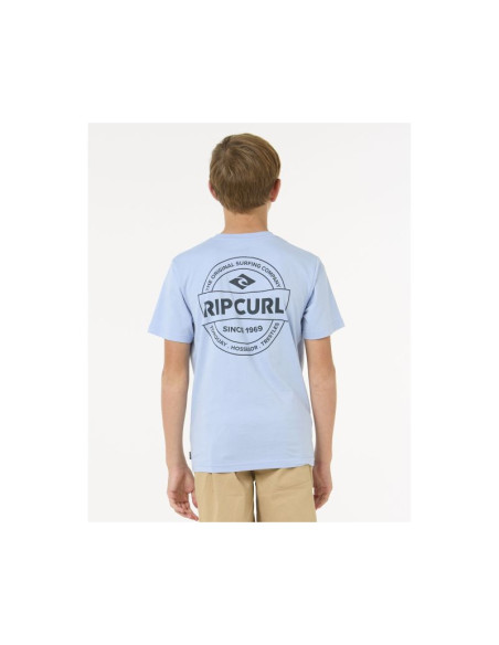Koszulka dziecięca rip curl staple tee - boy niebieska
