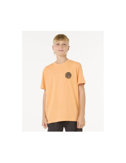 T-shirt dziecięcy rip curl wetsuit icon tee - kids pomarańczowy