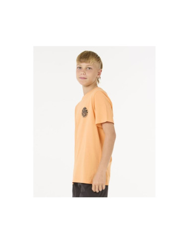T-shirt dziecięcy rip curl wetsuit icon tee - kids pomarańczowy